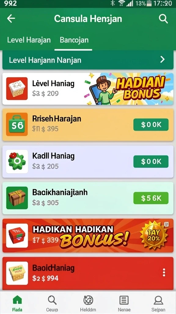 Fitur bonus harian yang menguntungkan.