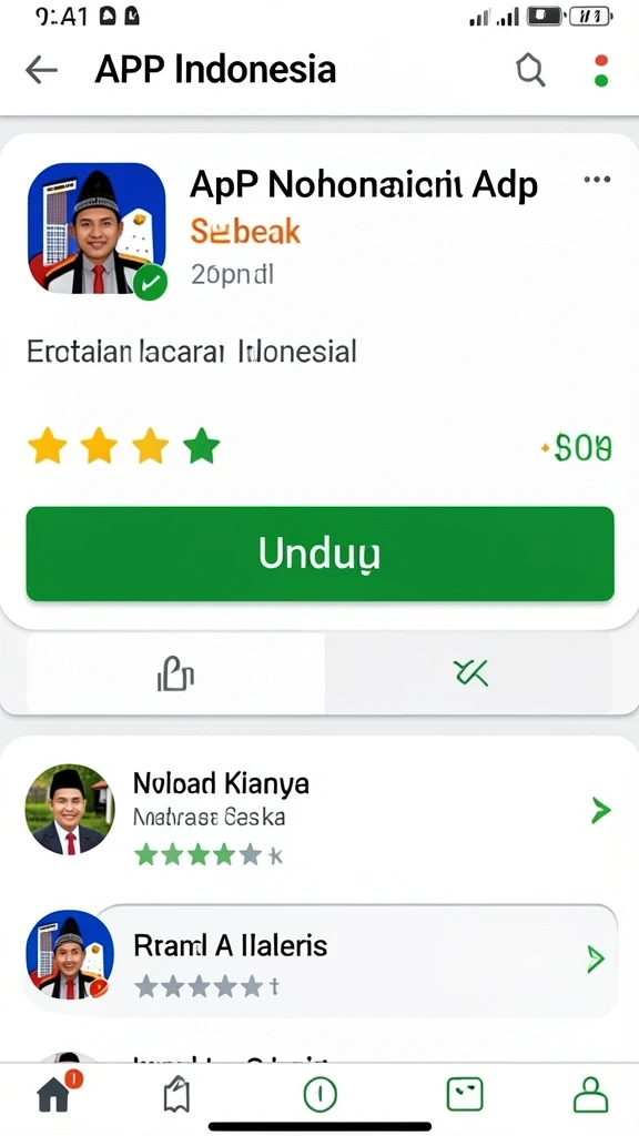Tampilan antarmuka aplikasi yang modern dan menarik.