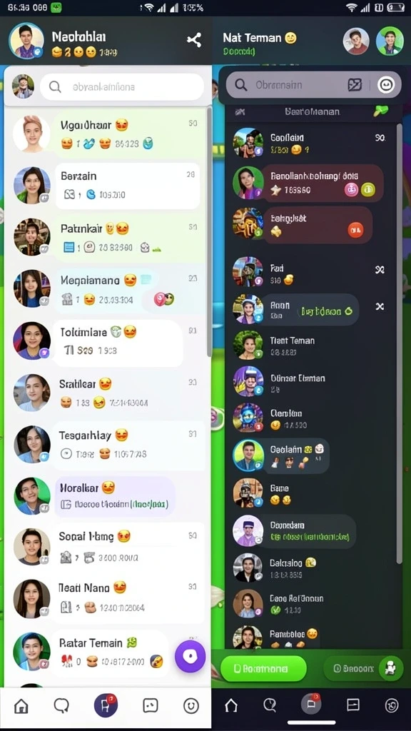 Lingkungan fantasi yang memukau.