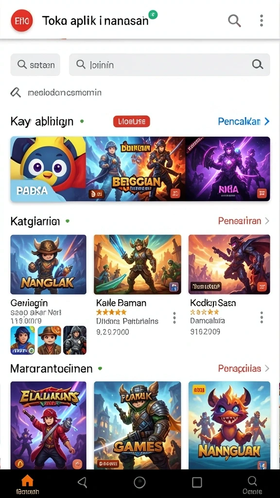 Aksi pertarungan yang seru dan mendebarkan.