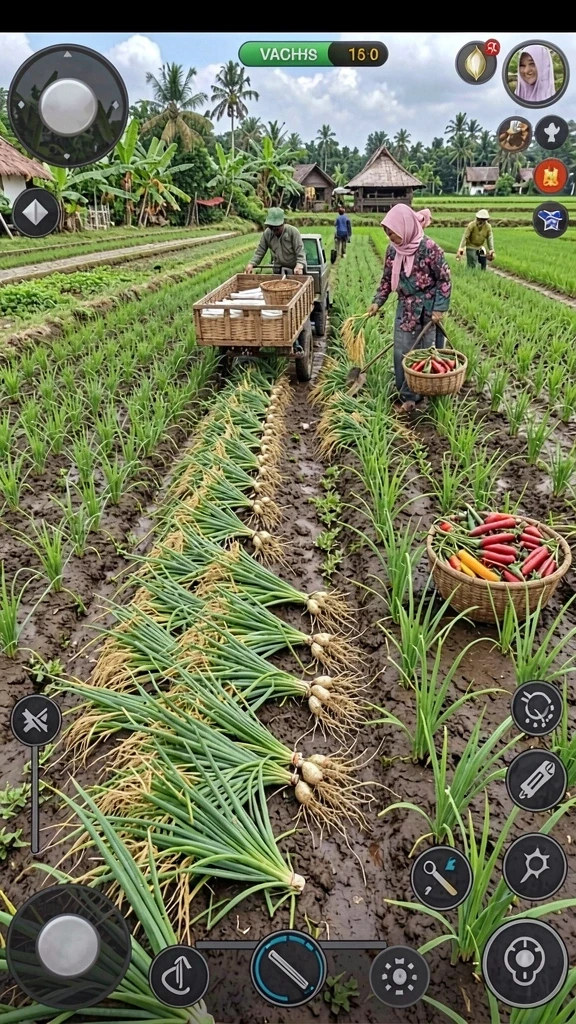 Gambar aksi karakter yang epik saat bertarung.