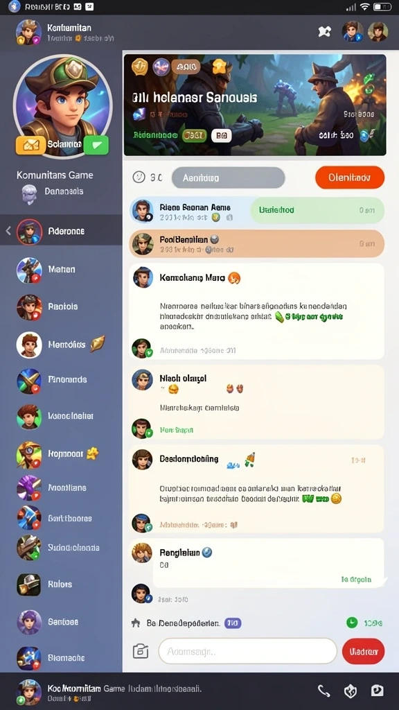 Karakter dalam game yang beragam dan menarik.