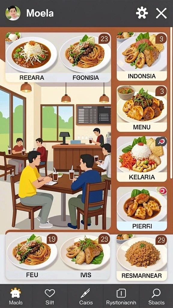 Karakter-karakter unik dengan kemampuan spesial.
