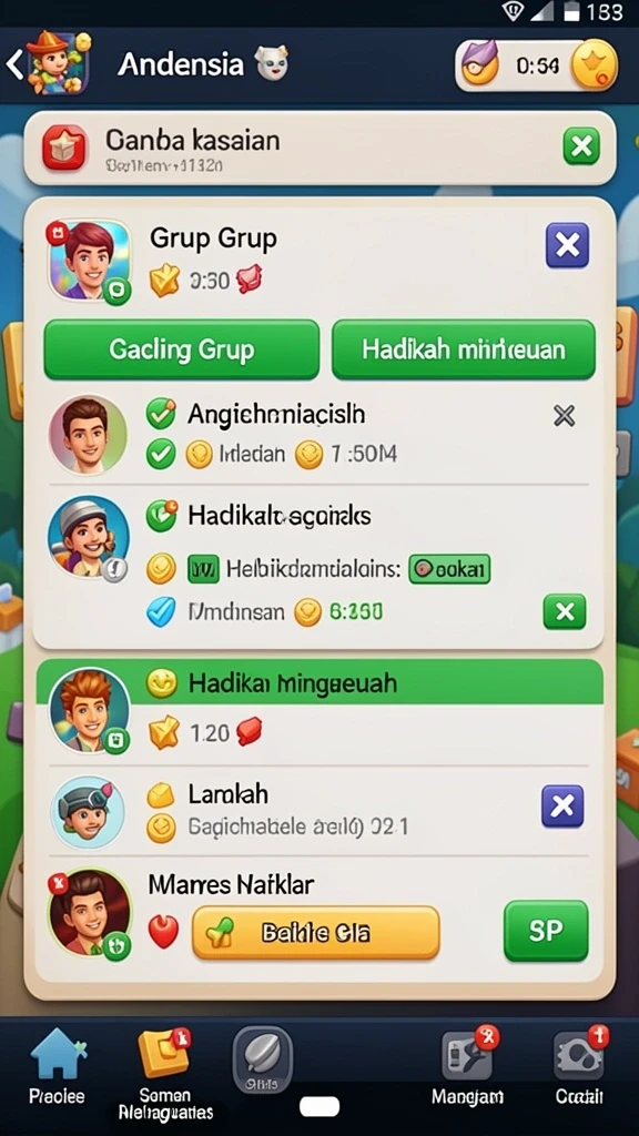 Tampilan antarmuka yang menarik dan user-friendly.
