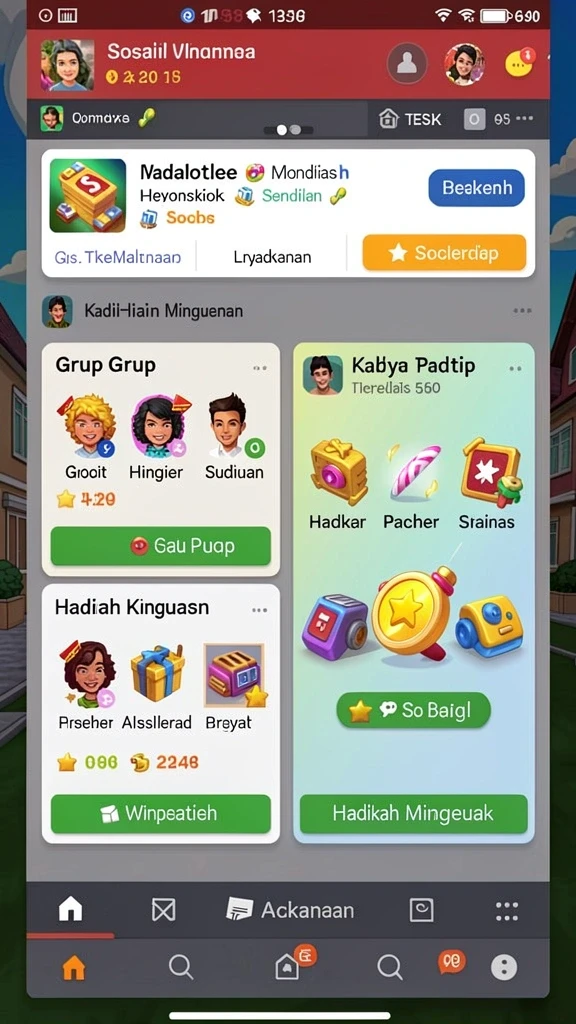 Karakter unik yang dapat dipilih sesuai gaya bermain.