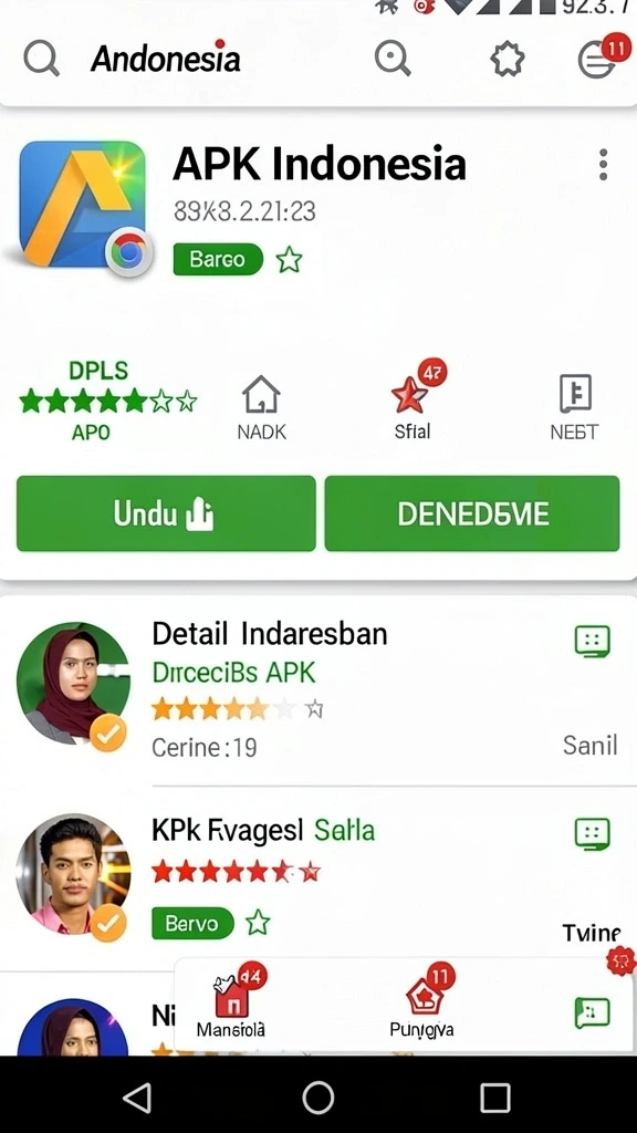 Antarmuka pengguna yang modern dan menarik.