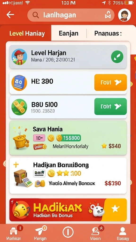 Tampilan antarmuka yang user-friendly dan menarik.