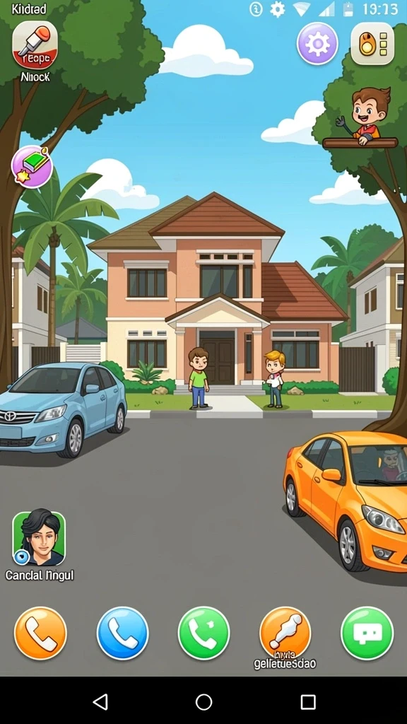 Tingkat grafis yang menakjubkan dan penuh warna.