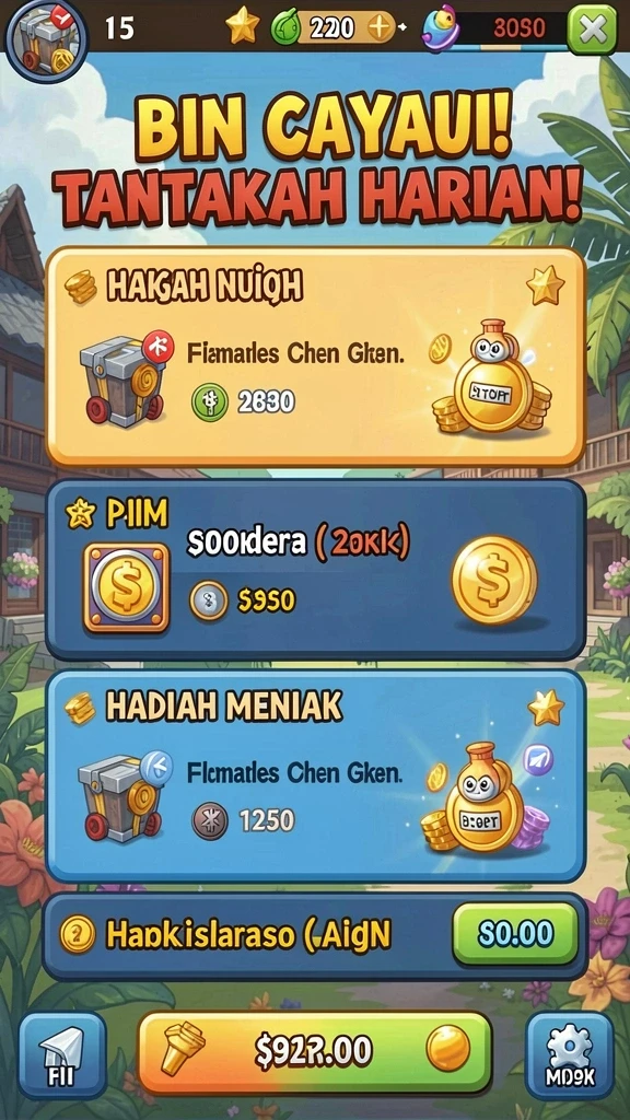 Momen seru saat bermain di level menantang.