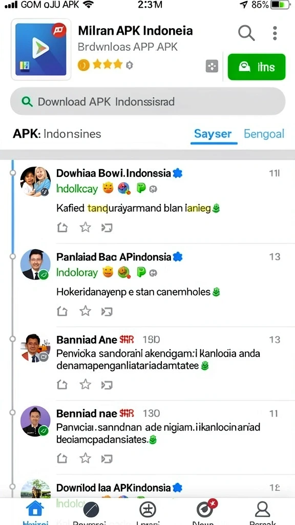 Screenshot menampilkan antarmuka permainan yang menarik dan user-friendly.