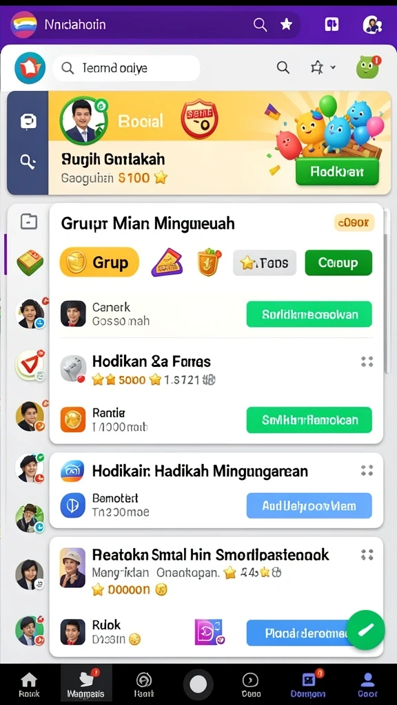 Tampilan awal yang menarik dan informatif.