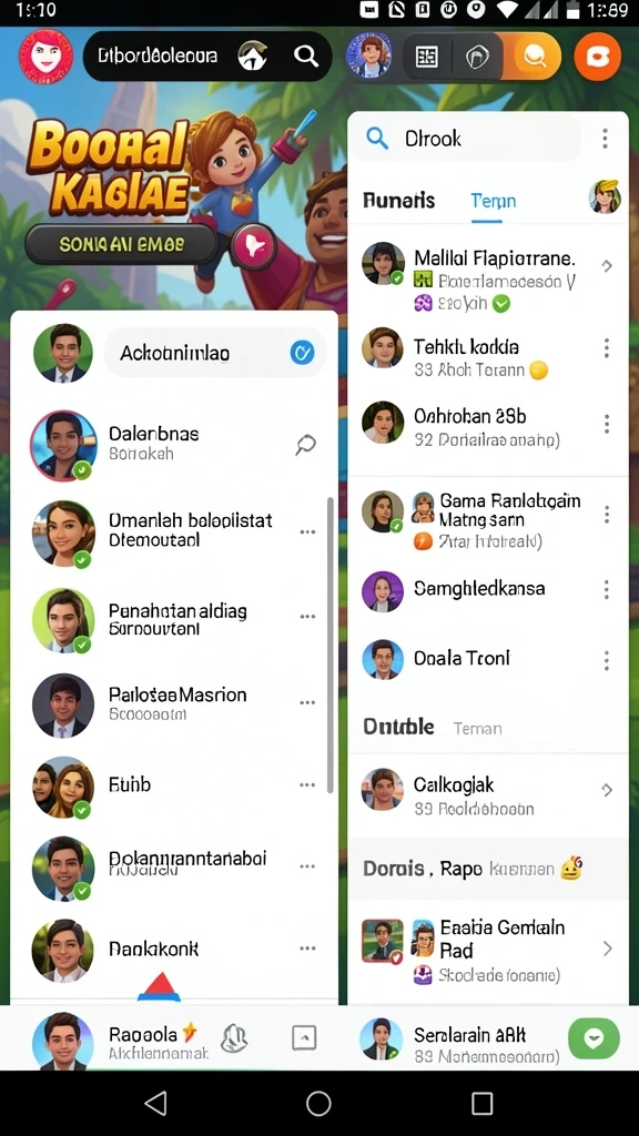 Tampilan menu utama yang menarik dan intuitif.