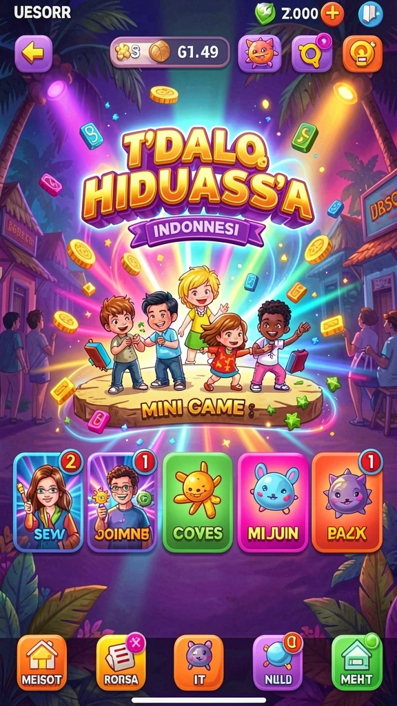 Tampilan grafis yang menakjubkan dari dunia KINGDOMTOTO.