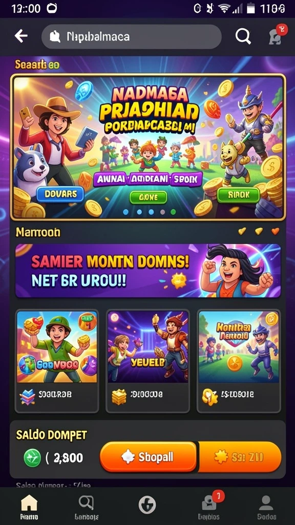 Screenshot menunjukkan karakter utama dalam misi mistis.