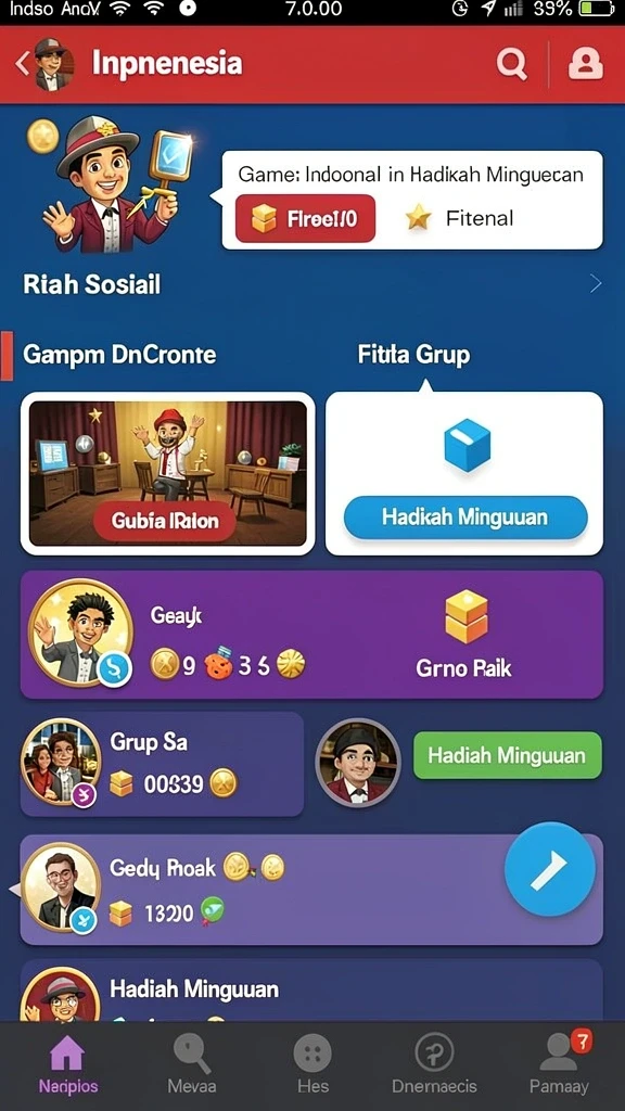 Berbagai hadiah menarik menanti para pemain aktif.