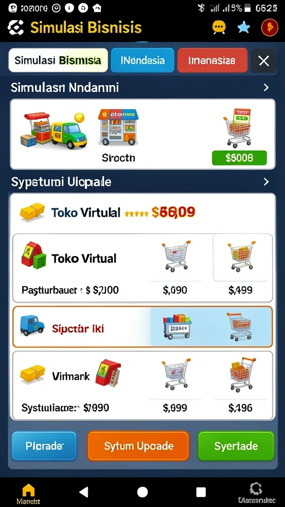 Tampilan indah dunia panda yang berwarna-warni.