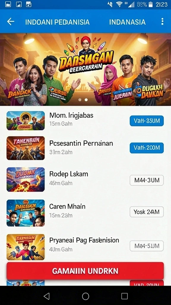 Suasana hutan mistis dalam petualangan.