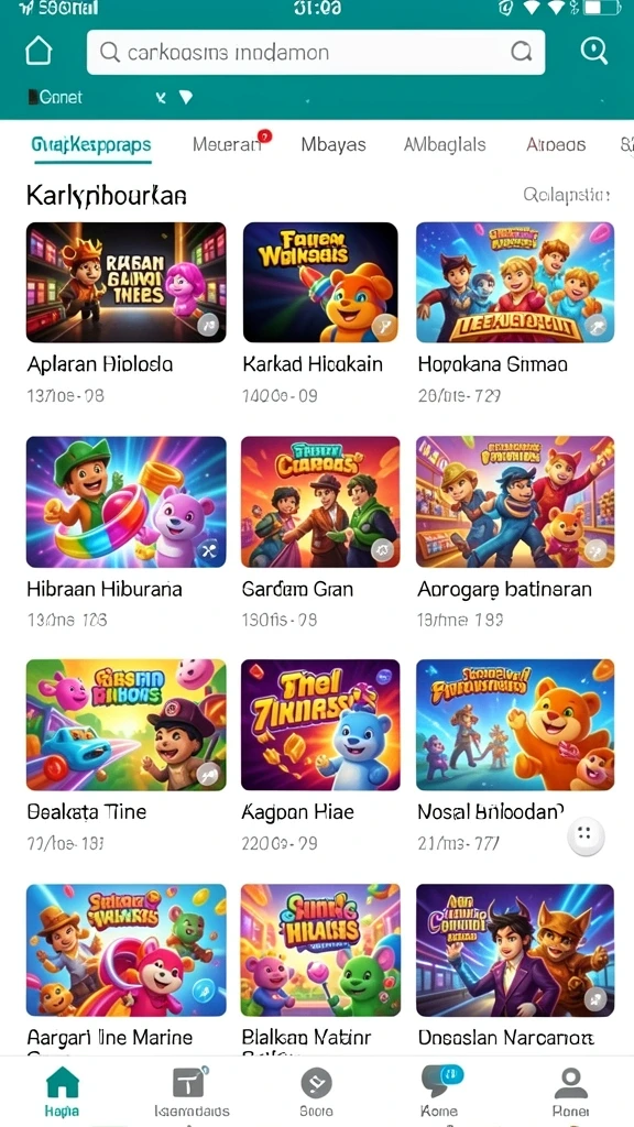 Screenshot pertama menampilkan karakter utama dalam misi epik.