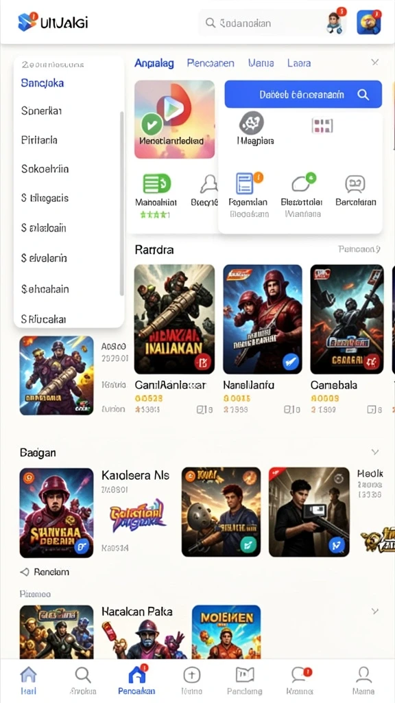 Karakter utama dalam aksi heroik.