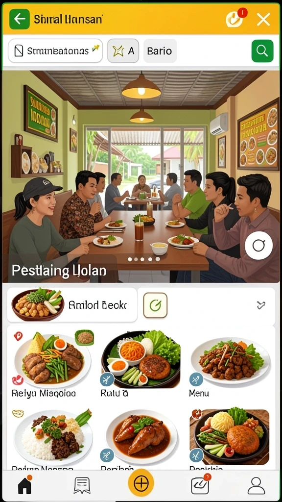 Tampilan grafis karakter yang menarik.