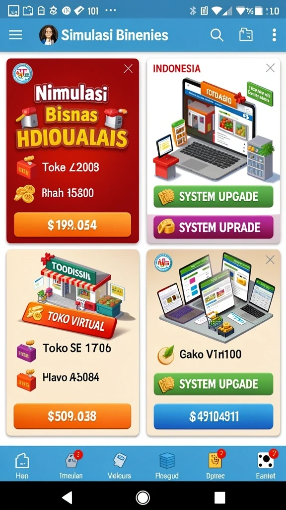 Screenshot menunjukkan karakter lucu dalam aksi.