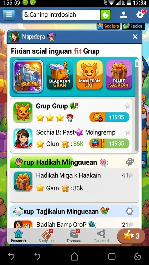 Tampilan antarmuka yang menarik dan modern.