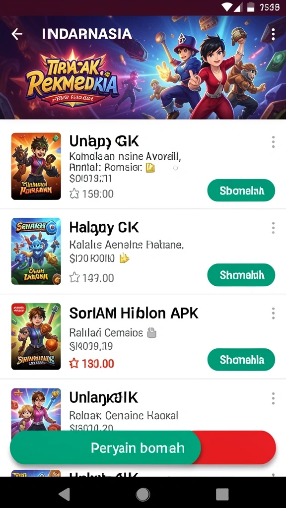 Tampilan antarmuka yang user-friendly.
